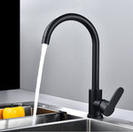 Kitchen Sink Tap Black round flat design