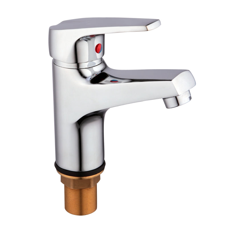 Chrome Modern Square edges Basin Tap