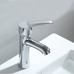 Modern Chrome curved Long Basin Tap