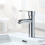 Modern Chrome curved Long Basin Tap
