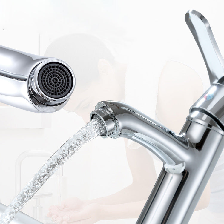 Modern Chrome curved Long Basin Tap