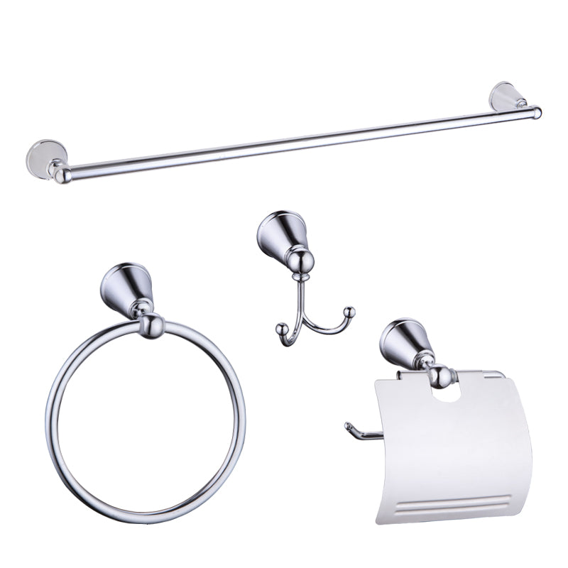 Bathroom Accessories, 4-Piece, Chrome Plated Zinc 36000A/4