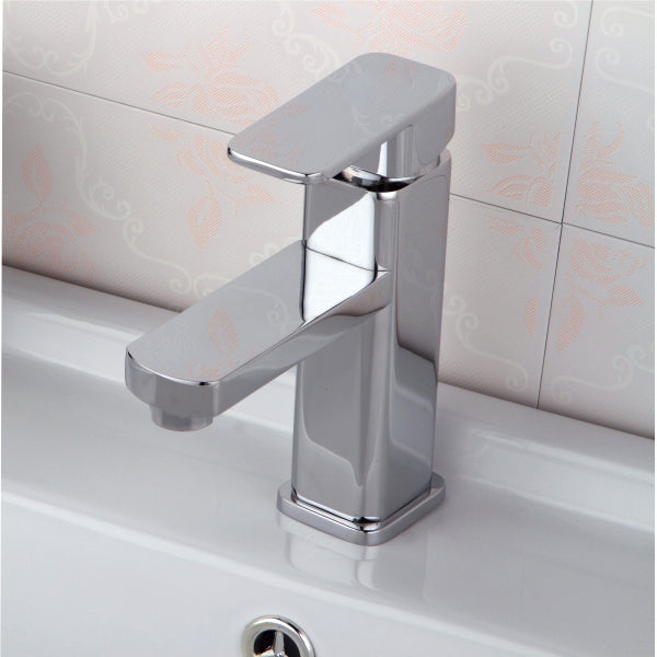 chrome tap square smooth edges Basin Tap