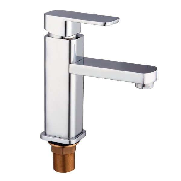 chrome tap square smooth edges Basin Tap