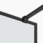 Shower Screen ZY7008CB 120x195Black