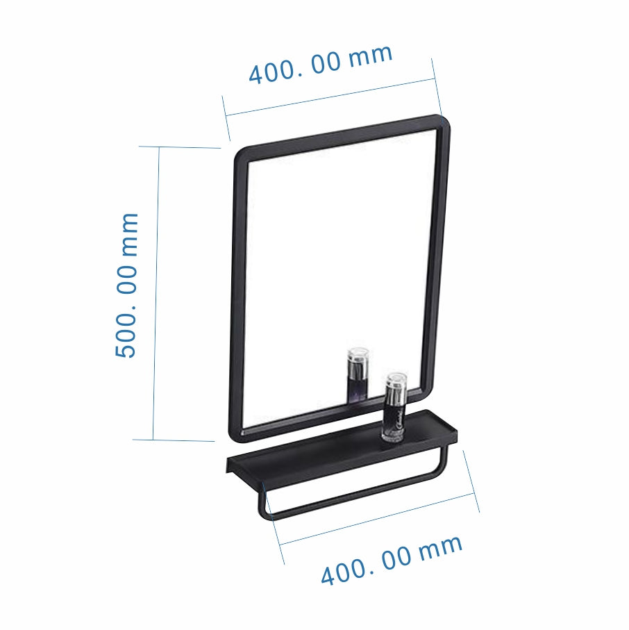 Mirrors and Shelves Black 4050B