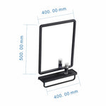 Mirrors and Shelves Black 4050B