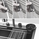 Rainfall Kitchen Mixer/sink Combo Dark Grey 1521G