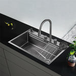Rainfall Kitchen Sink Combo Dark Grey 1521G