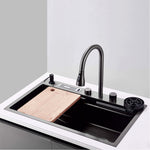 Rainfall Kitchen Sink Combo Dark Grey 1521G