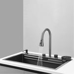 Rainfall Kitchen Sink Combo Dark Grey 1521G