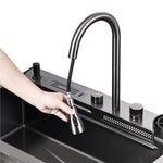 Rainfall Kitchen Sink Combo Dark Grey 1521G