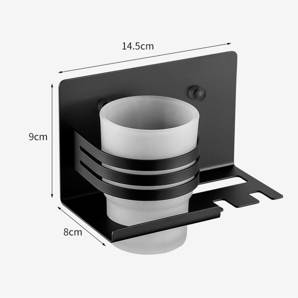 Single Cup Toothbrush Holder G5705 Black