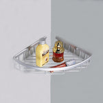 Modern Single Triangle Chrome Acessory Basket