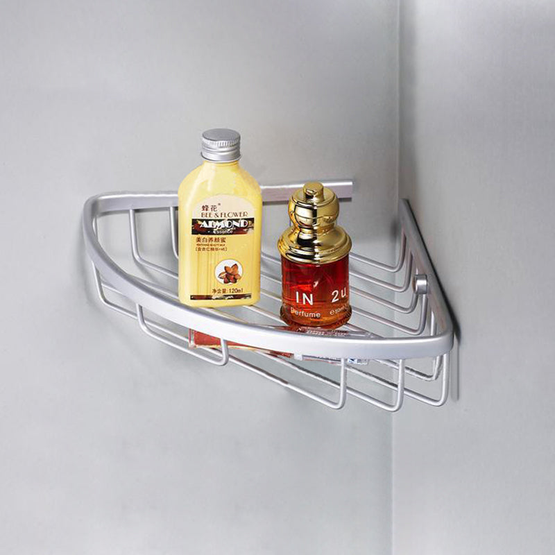 Modern Single Triangle Chrome Acessory Basket