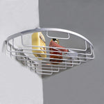 Modern Single Triangle Chrome Acessory Basket