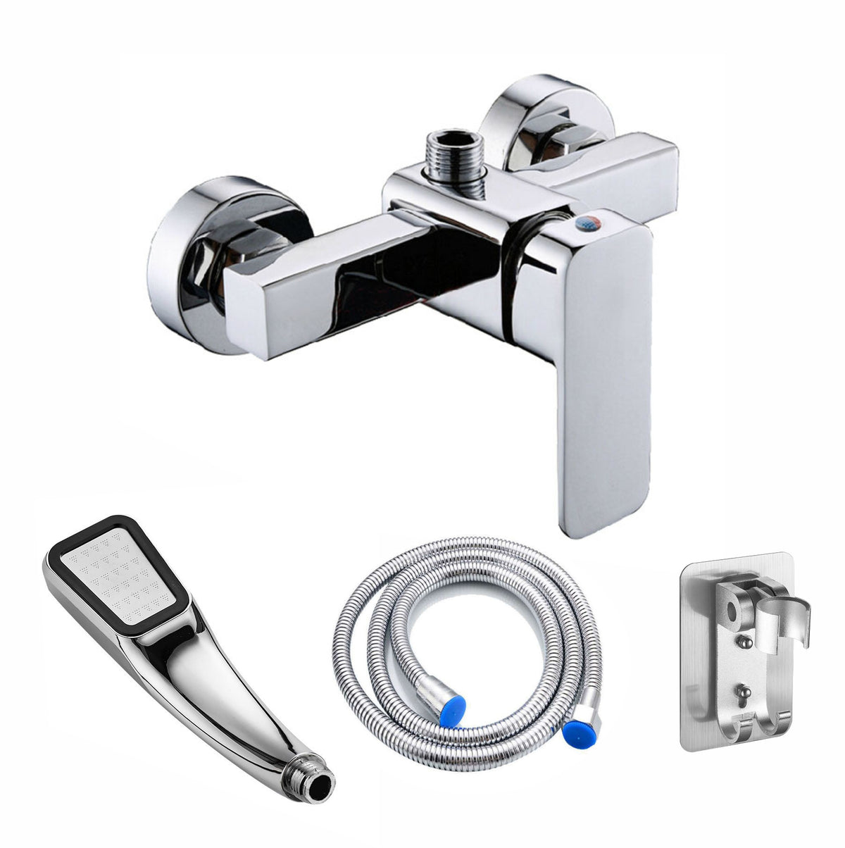 Modern Chrome Bathroom tap with hand shower