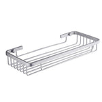 Large Square Chrome Modern Single Accessory Basket