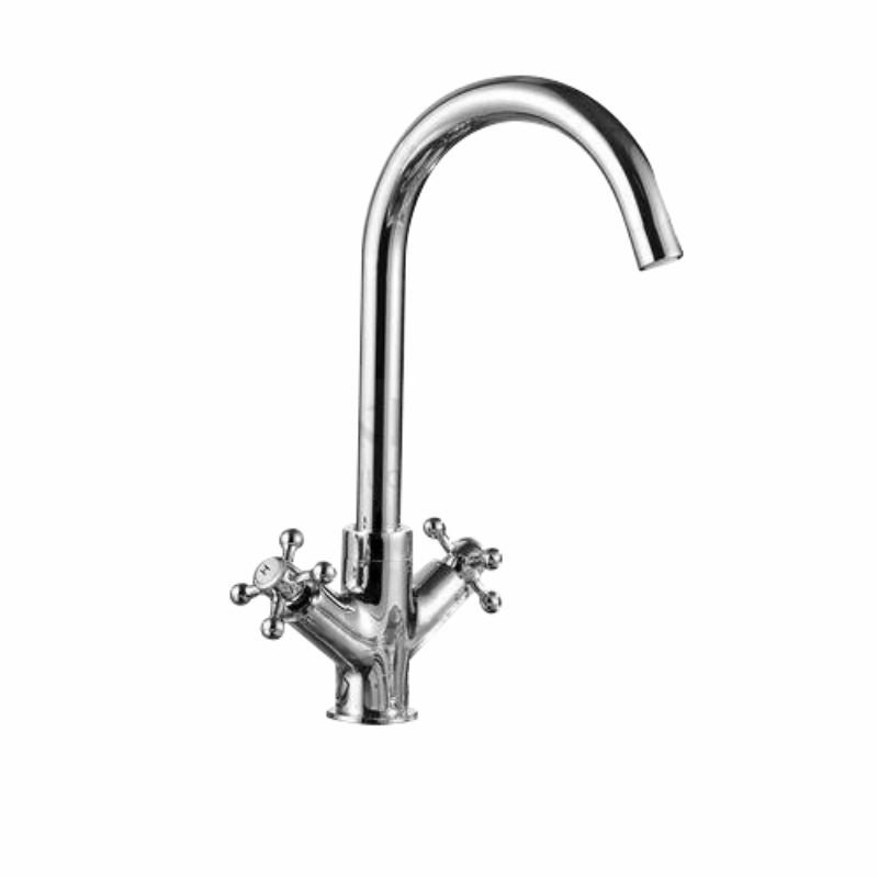 Chrome Modern Classic Long Kitchen Sink Tap