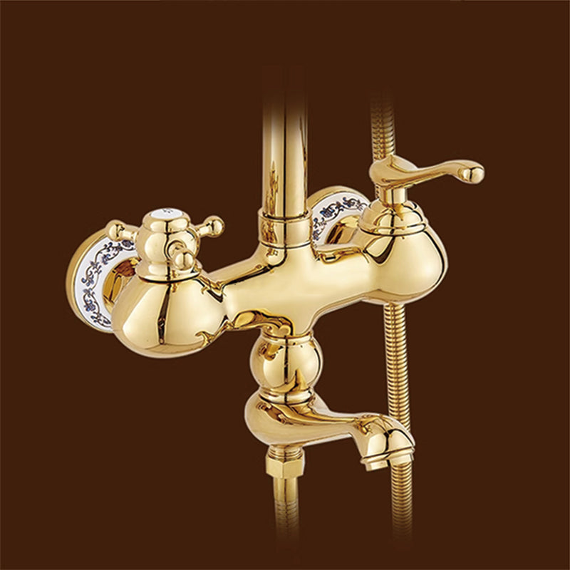 Modern Gold Plated Luxury Shower System