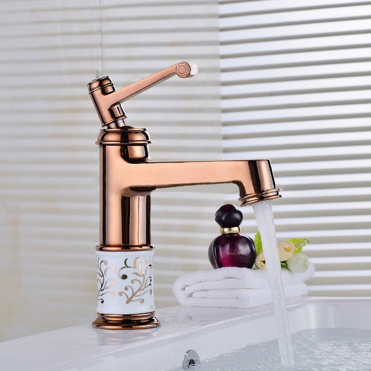 Modern Classy Rose Gold Basin Tap