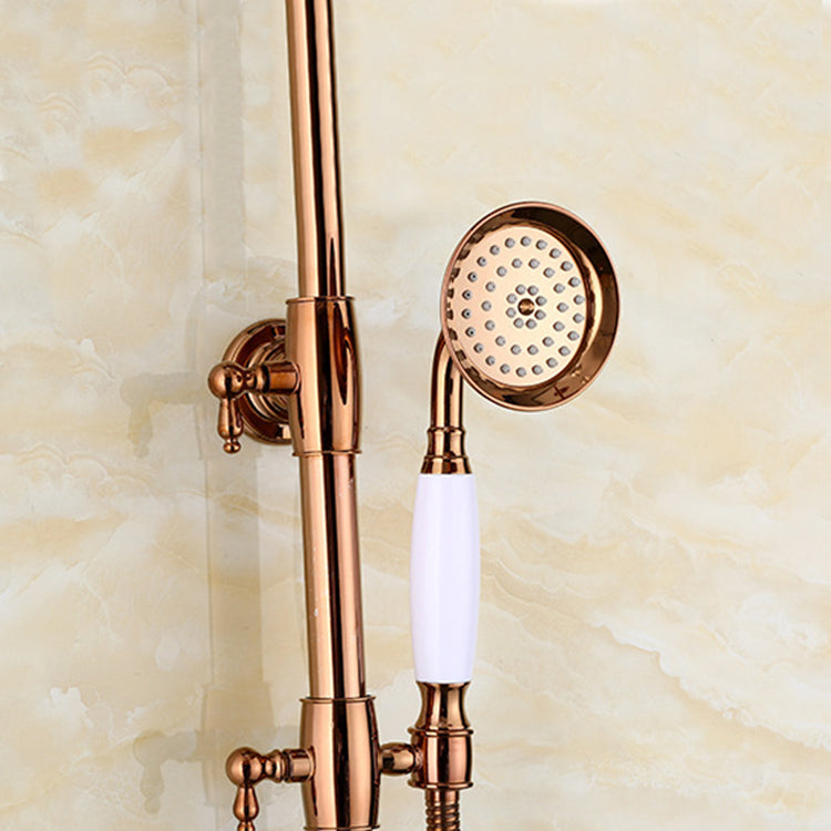 Modern Rose Gold Shower System