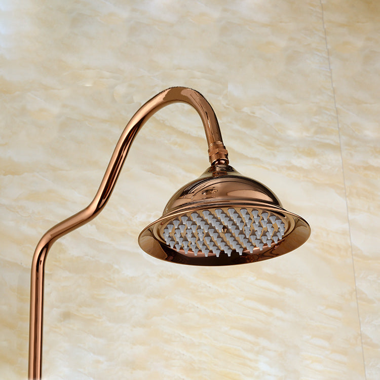 Modern Rose Gold Shower System