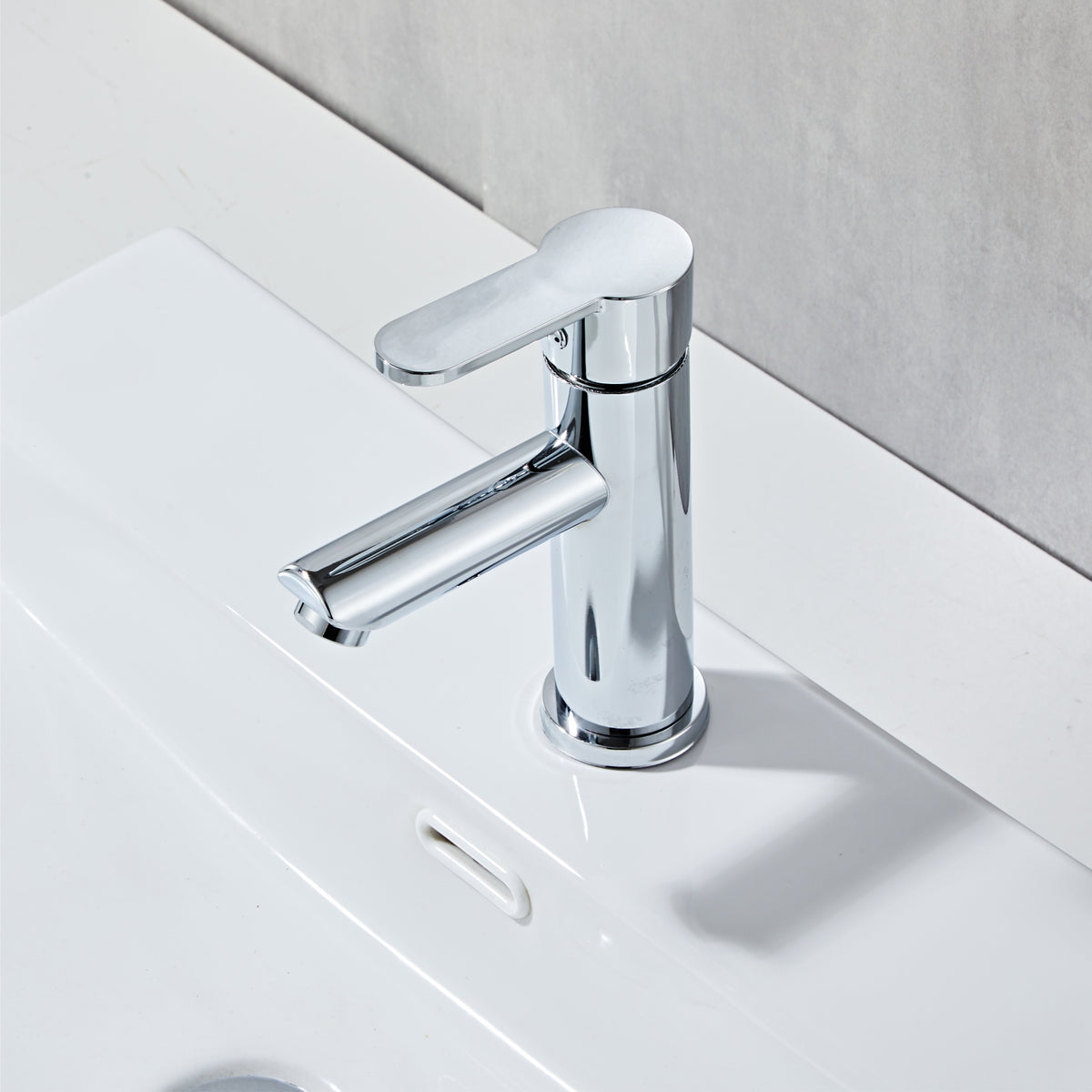 Chrome Tap round smooth edges Basin Tap