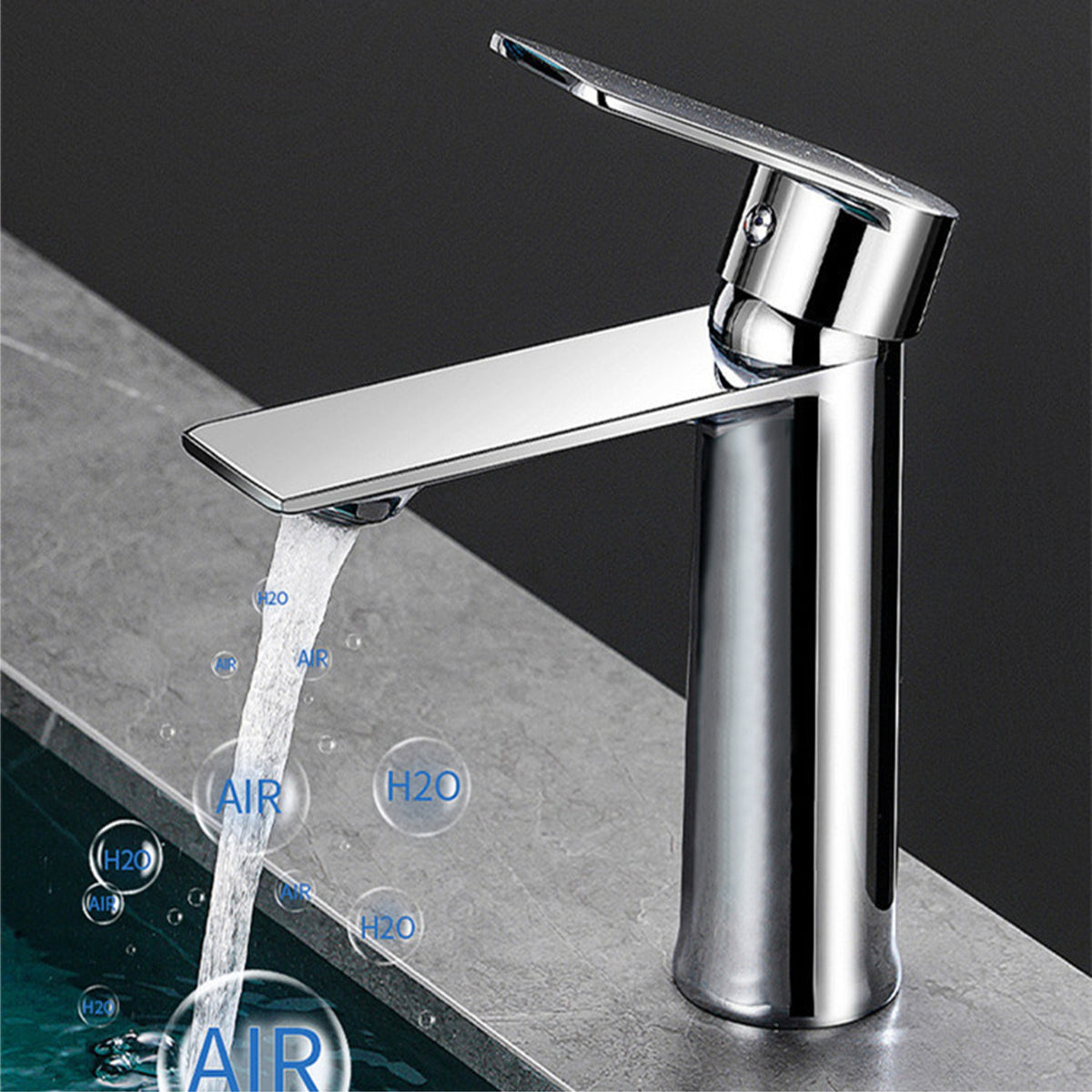 chrome Basin Tap short