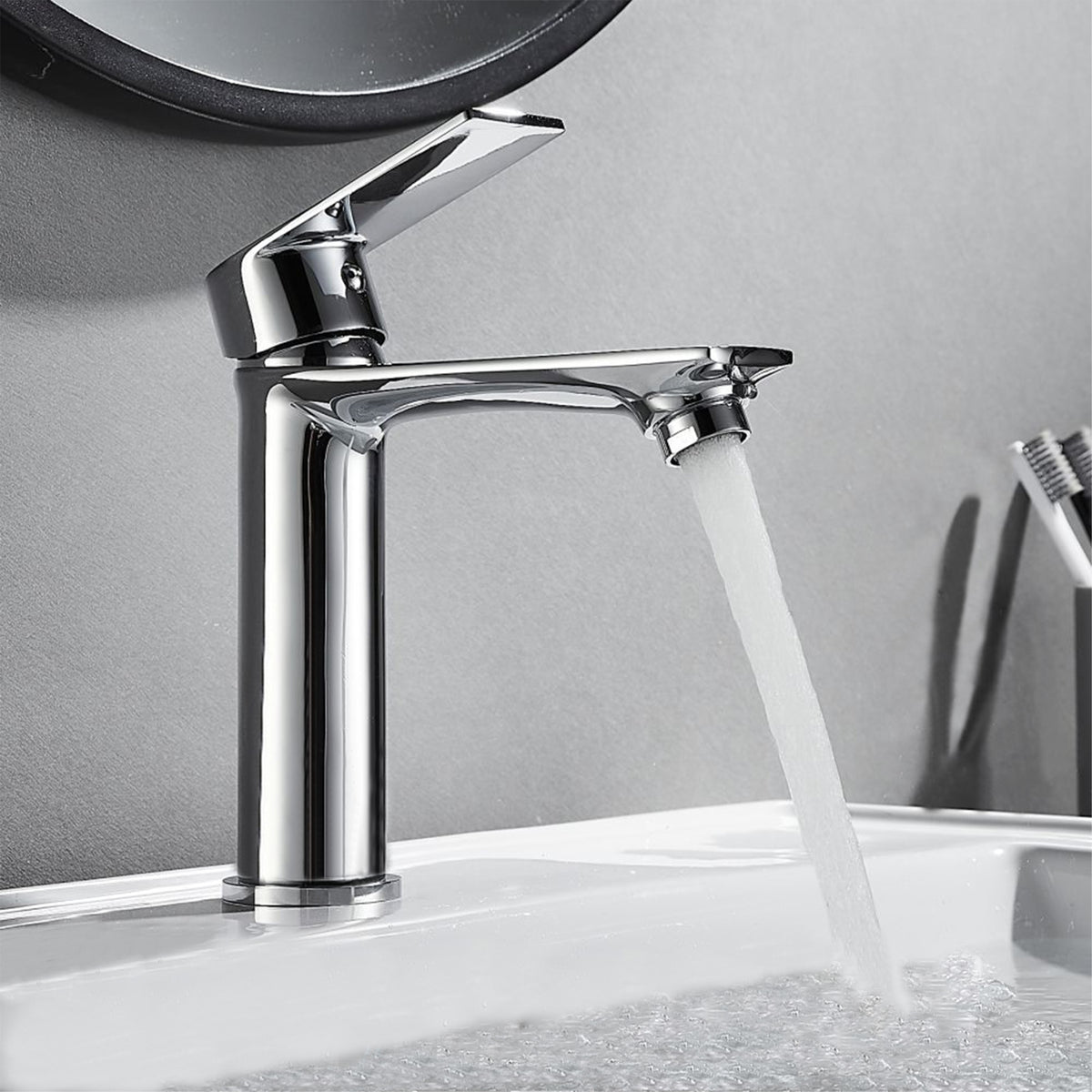 chrome Basin Tap short