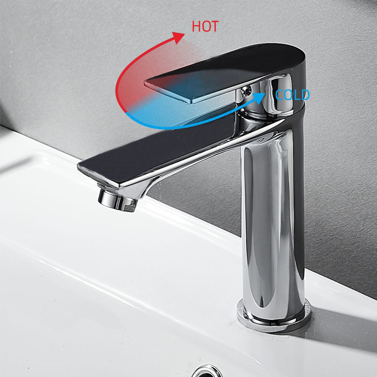 chrome Basin Tap short