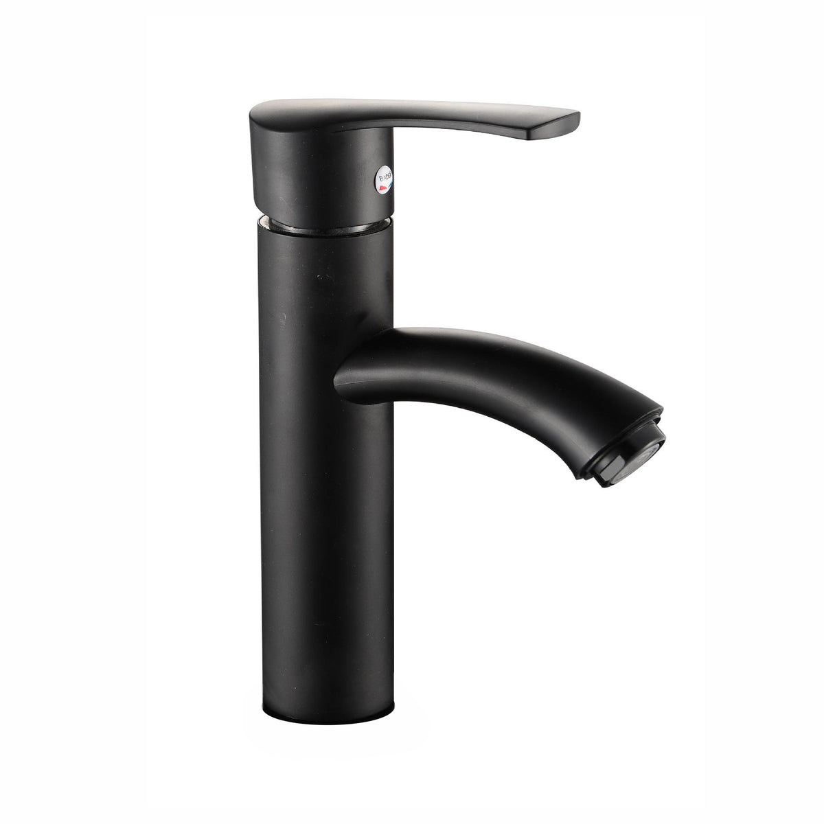 Black curved short Basin Tap