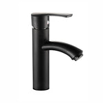 Black curved short Basin Tap