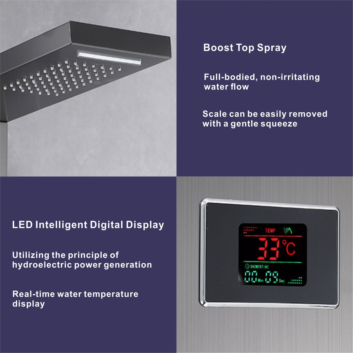 Shower Panel 851307 Black