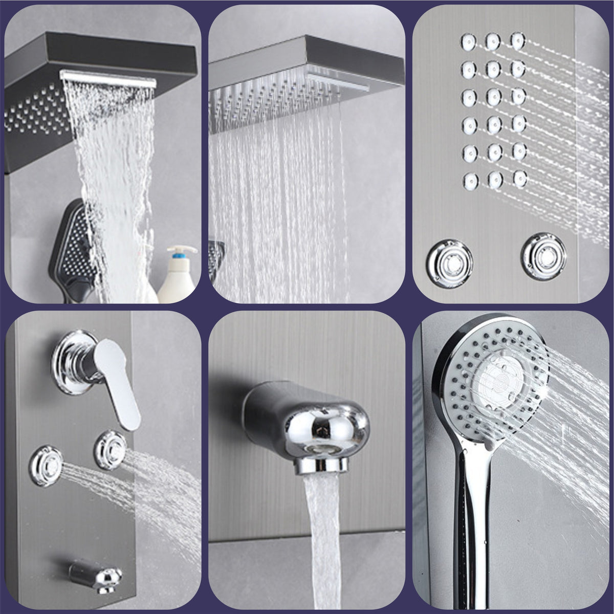 Shower Panel 851313Brushed
