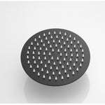 Rainfall Shower Heads_8"R Black