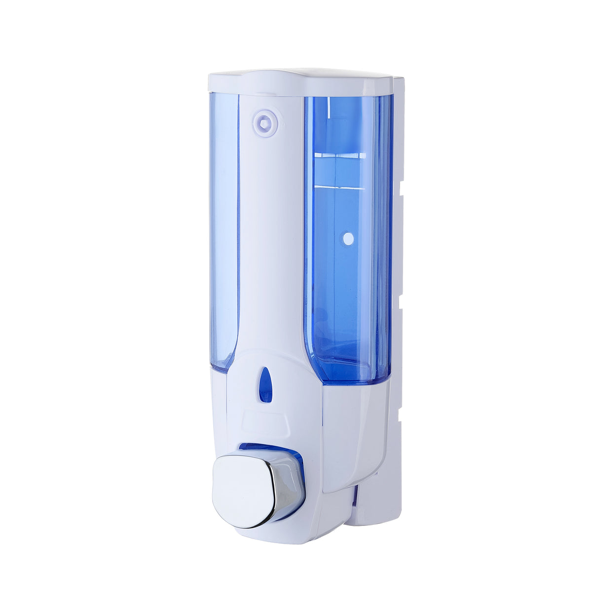 White Modern Blue See Through Soap Dispenser