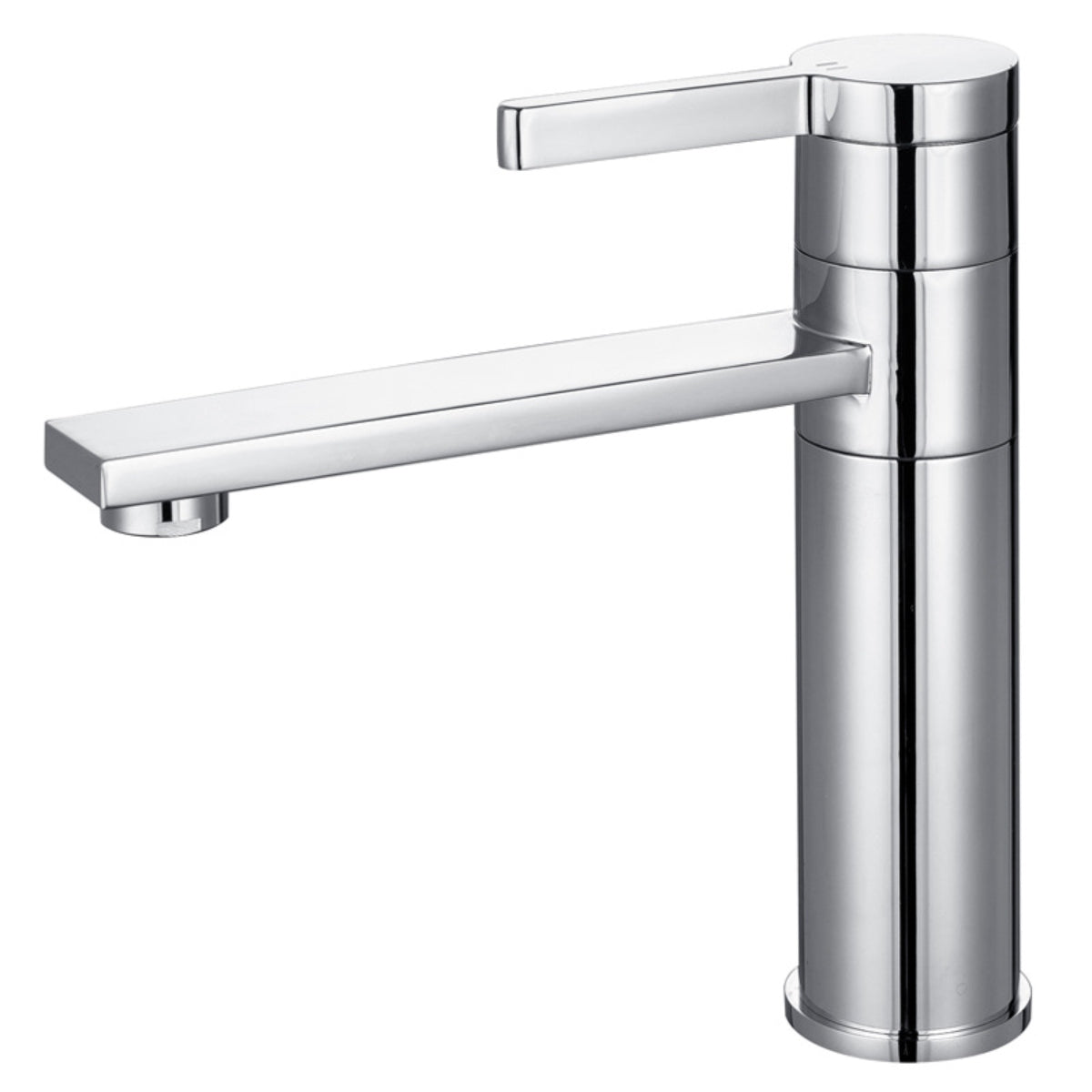 Chrome Basin Tap Square Modern Medium Length