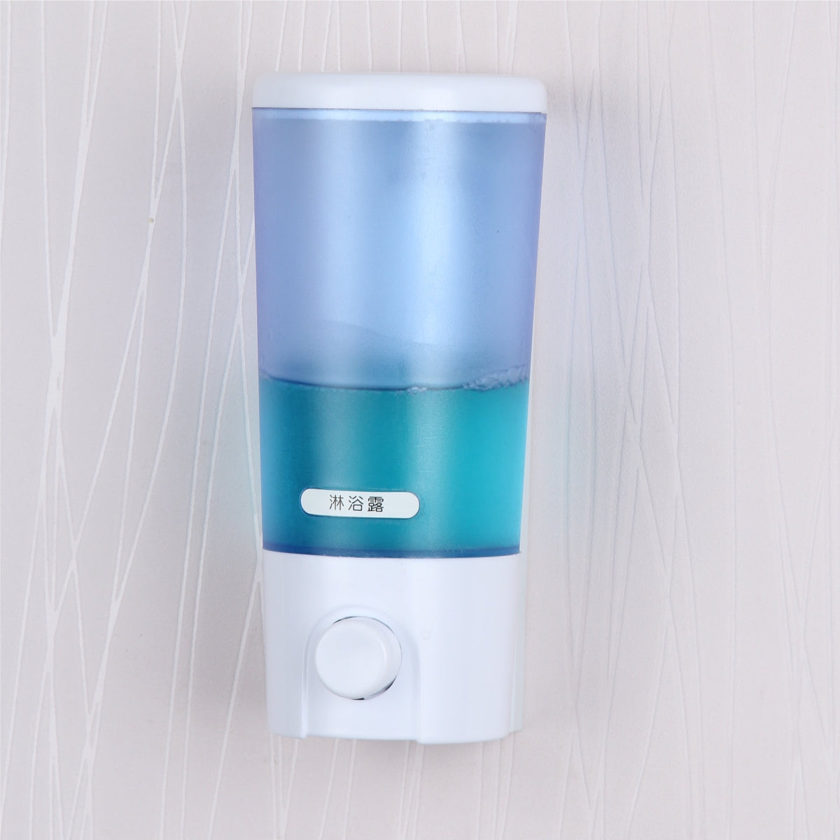 White Modern Semi See Through Soap Dispenser