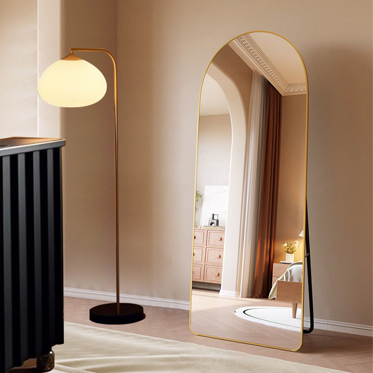 Standing Dress Mirror 65*170 965 Gold