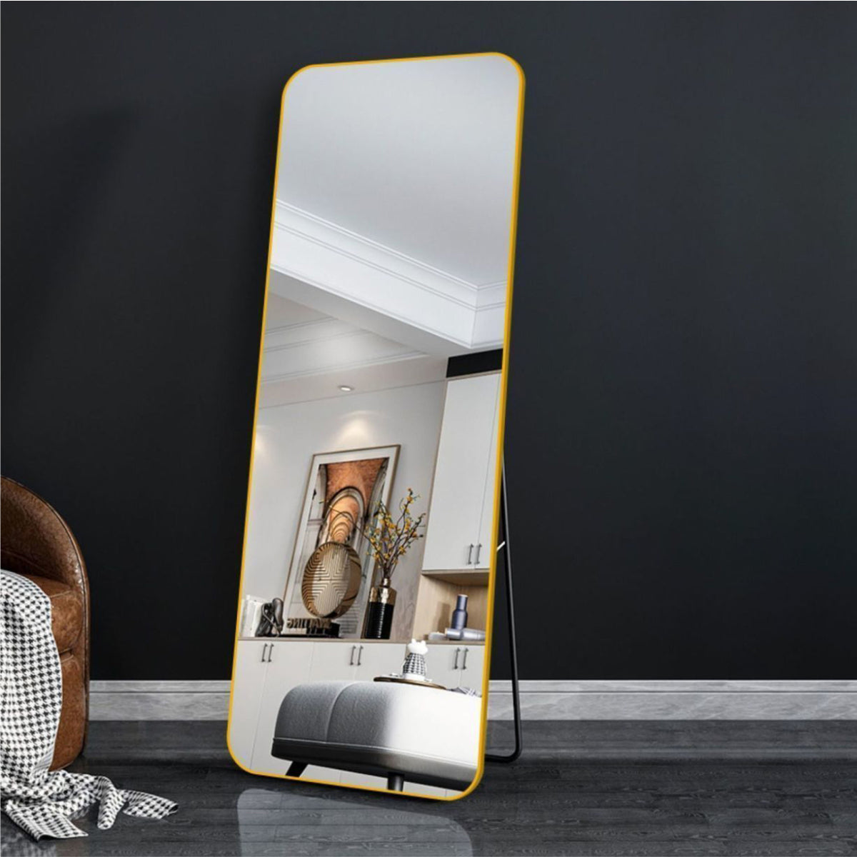 Standing Dress Mirror Gold 155*45