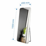 Free-standing or Wall-Mount Glass Mirror 966SW White