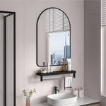 IFEEL Arched Black Frame Mirror 60X90CM