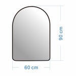 IFEEL Arched Black Frame Mirror 60X90CM 967AB6090