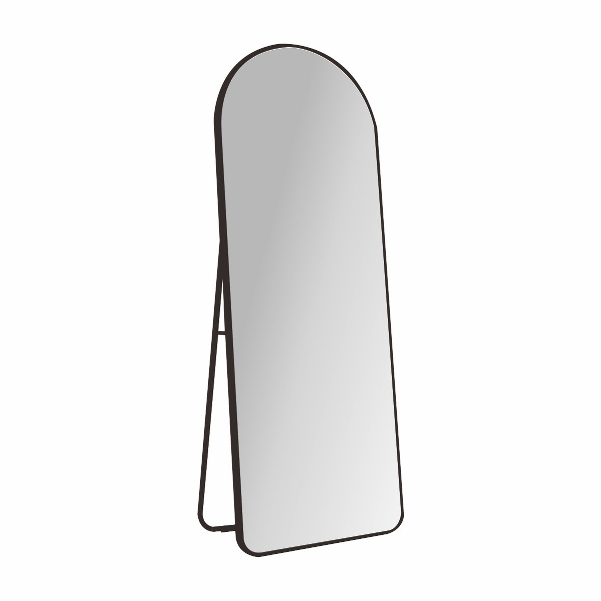 Freestanding or Wall Mounted Arch Mirror 967AB Black