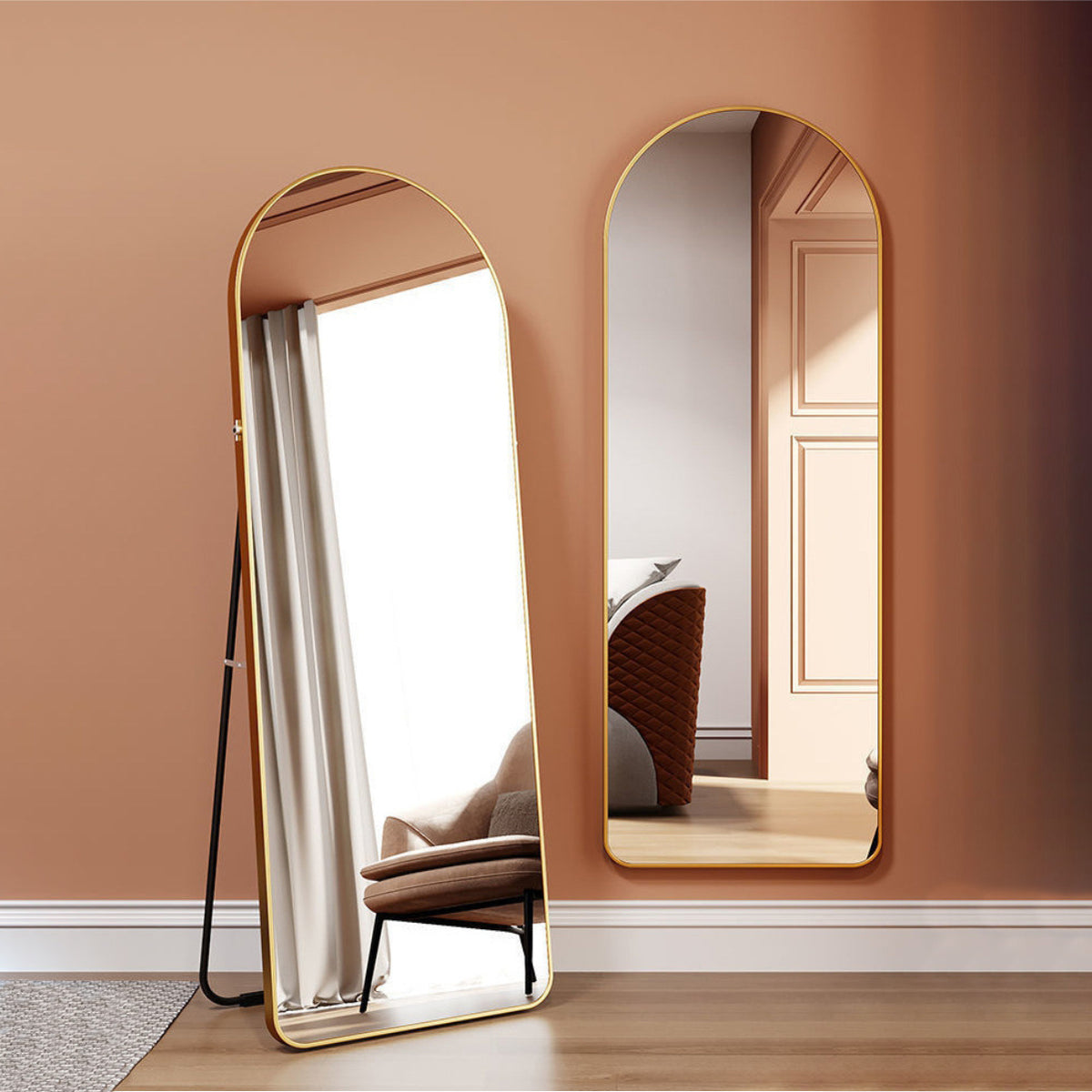 Standing Dress Mirror Gold 155*45 967AG