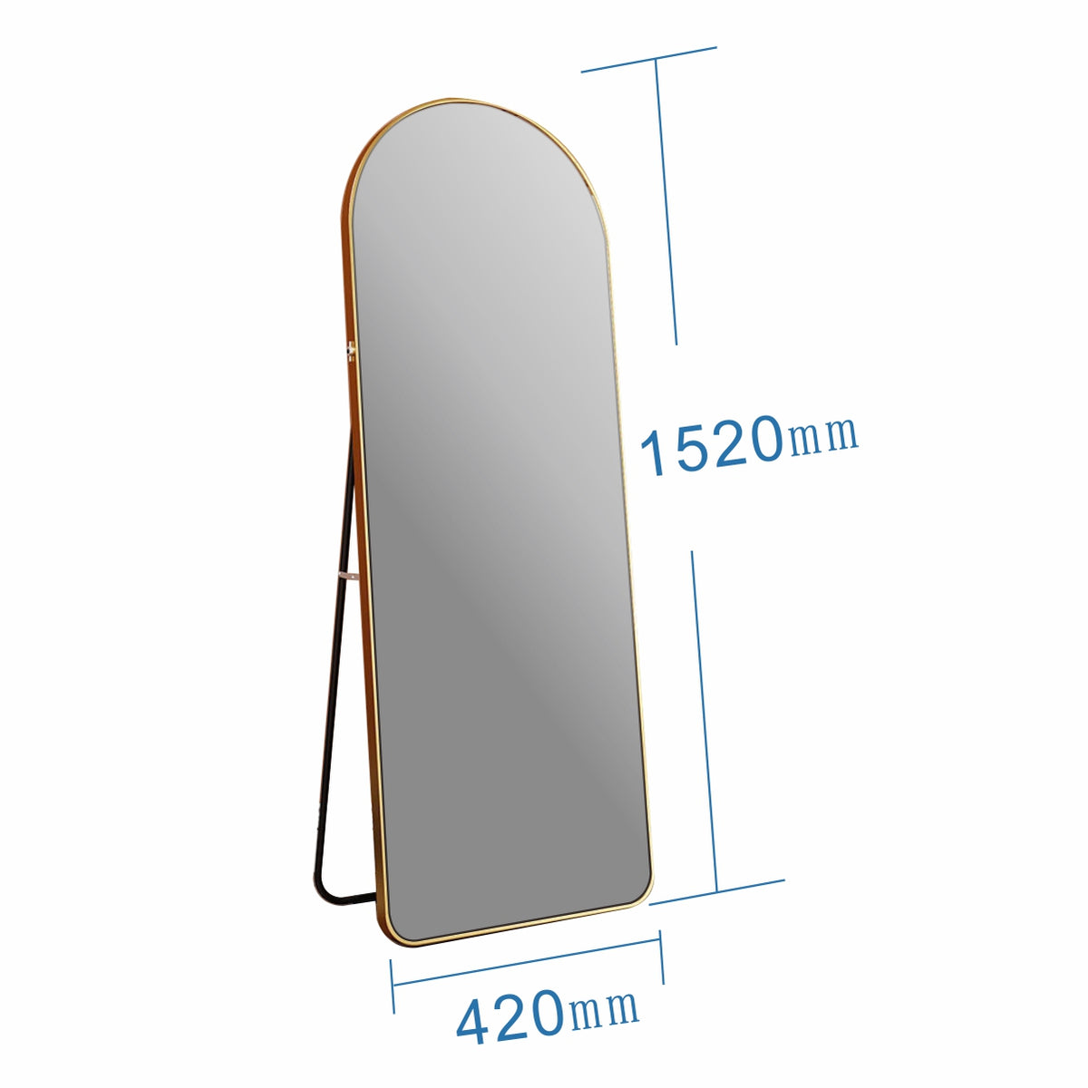 Standing Dress Mirror Gold 155*45 967AG