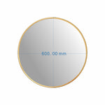 Modern Round Wall Mirror Aluminium Frame 969RG - 60cm Gold