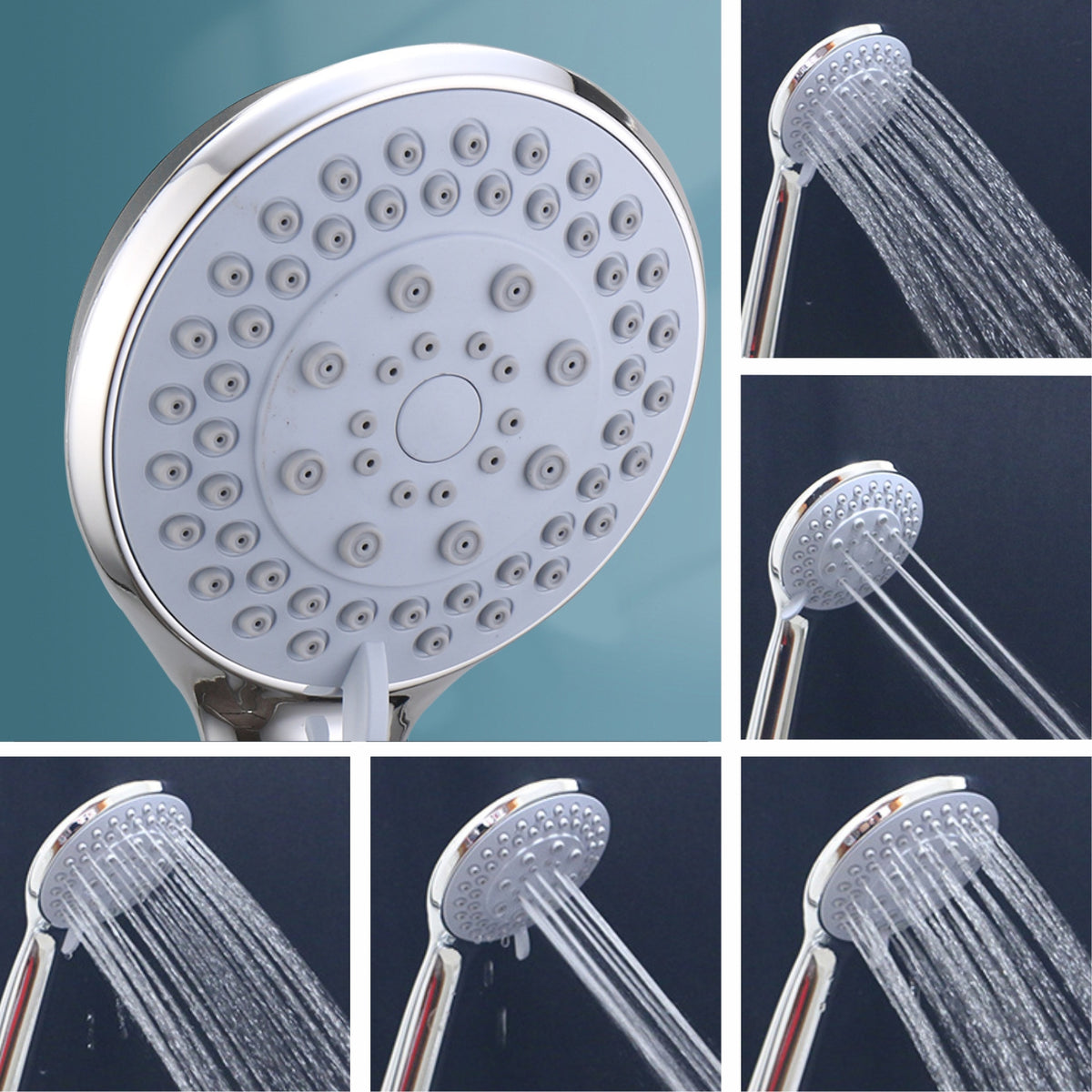 Chrome 5-Function Setting Hand Shower