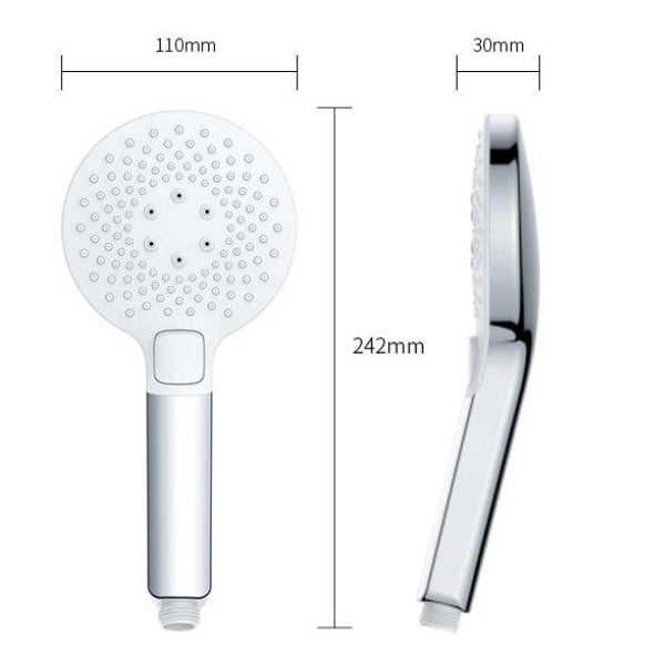 Chrome Slimline 3-Function Setting Hand Shower